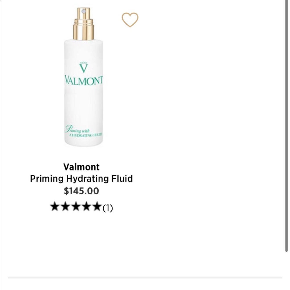 Valmont Hydration Fluid New! 5.oz